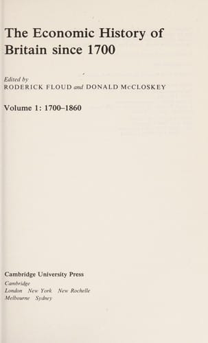 The Economic history of Britain since 1700