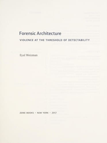 Forensic architecture