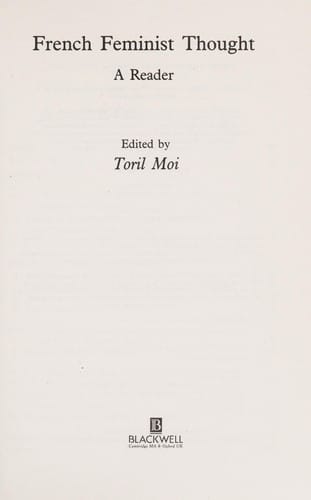French feminist thought