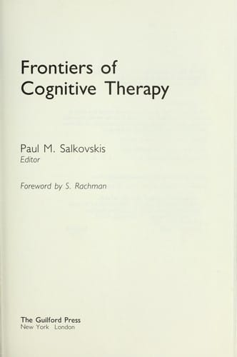 Frontiers of cognitive therapy