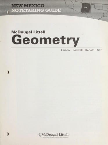 Geometry, grades 9-12 notetaking guide