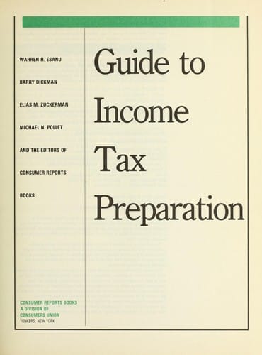 Guide to income tax preparation, 1992.