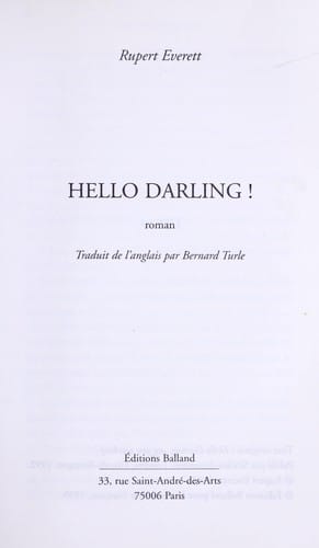 Hello, Darling!