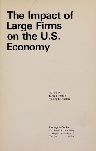 The impact of large firms on the U.S. economy