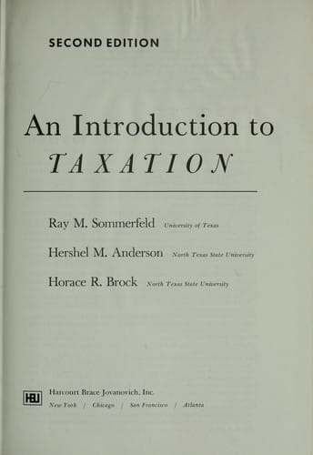 An introduction to taxation