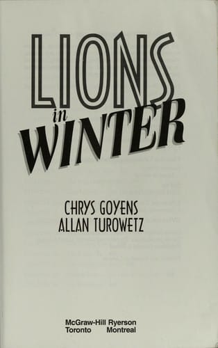 Lions in winter