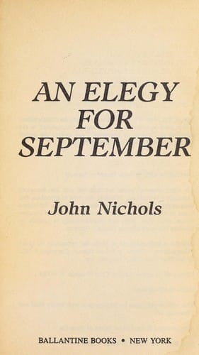 An elegy for September