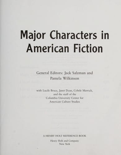 Major characters in American fiction