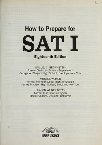 How to prepare for SAT I
