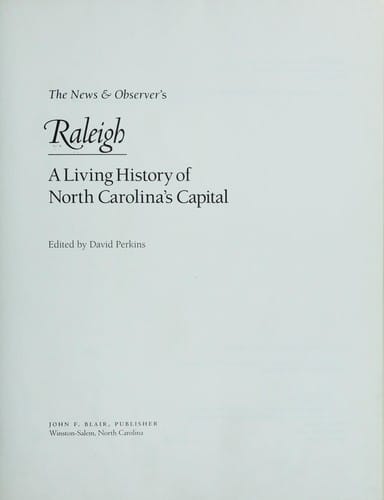 The News & observer's Raleigh