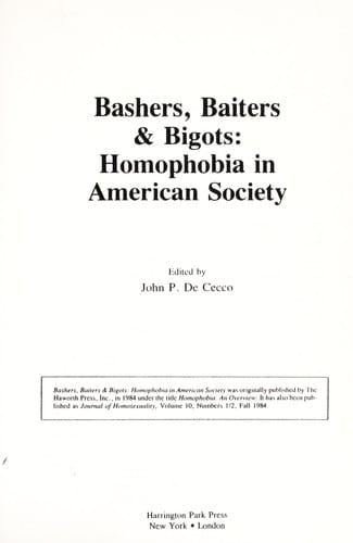 Bashers, baiters & bigots