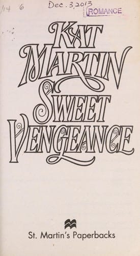 Sweet Vengeance-(Garrick, #2)