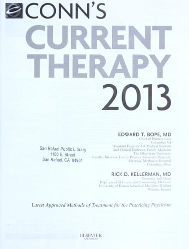 Conn's current therapy 2013