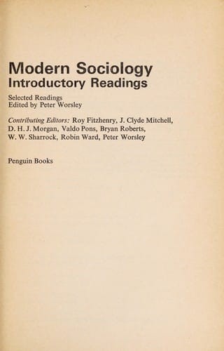 Modern sociology