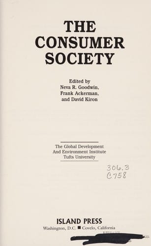 The consumer society