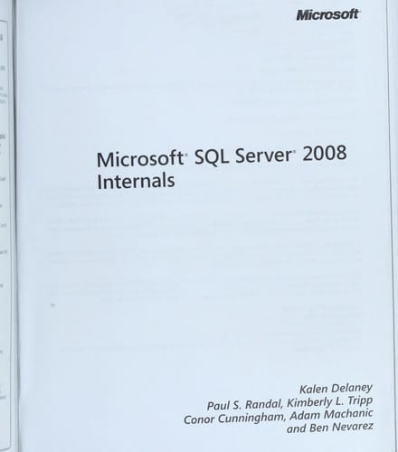 Microsoft SQL Server 2008 Internals