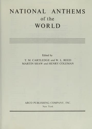 National anthems of the world