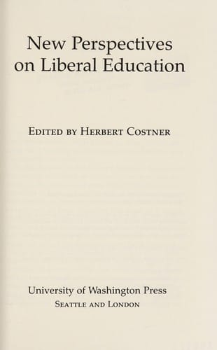 New perspectives on liberal education