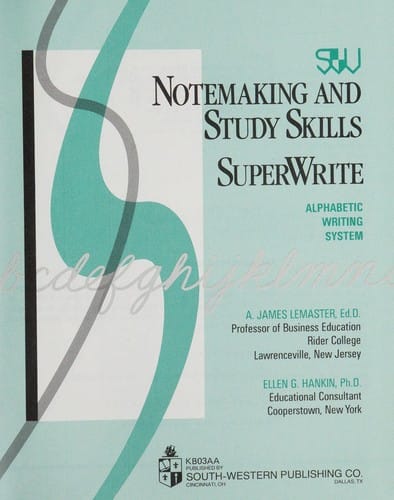 Notemaking and study skills, SuperWrite