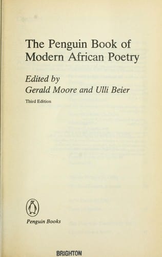 The Penguin book of modern African poetry