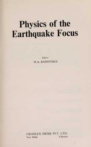 Physics of the earthquake focus