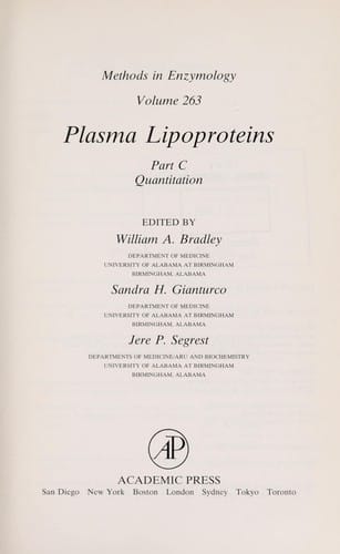 Plasma lipoproteins