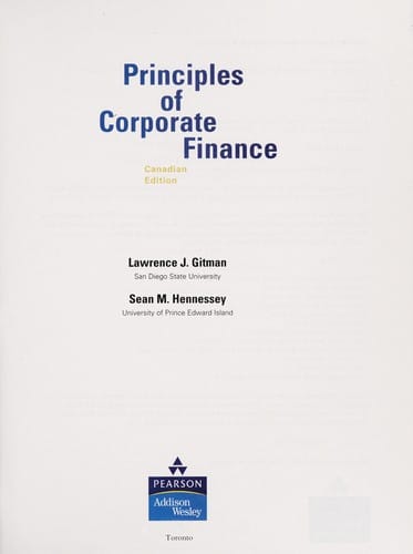 Principles of corporate finance