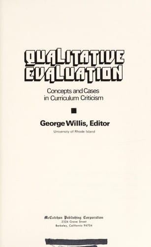 Qualitative evaluation