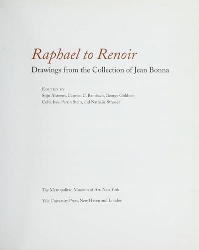 Raphael to Renoir : drawings from the collection of Jean Bonna