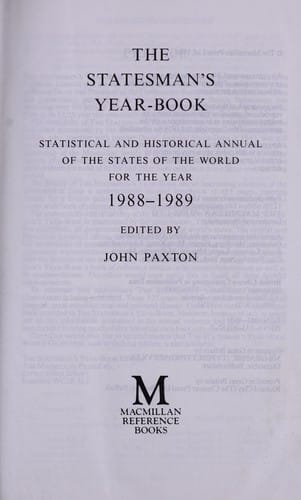 The Statesman's yearbook