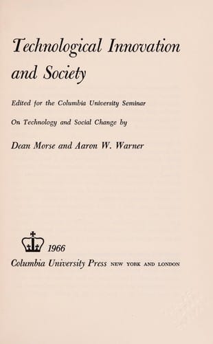 Technological innovation and society