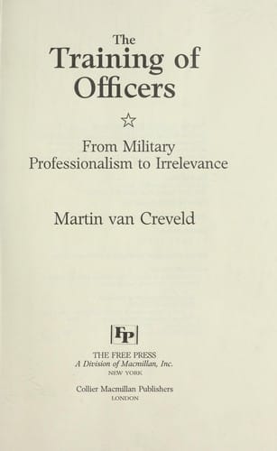 The training of officers