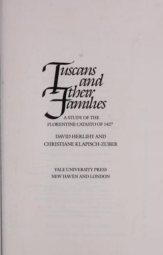 Tuscans and their families