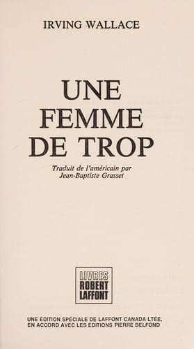 Une femme de trop