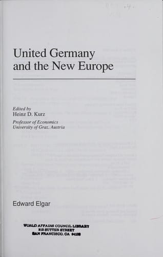 United Germany and the new Europe