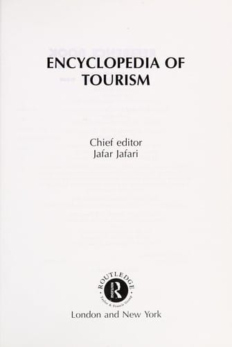Encyclopedia of tourism