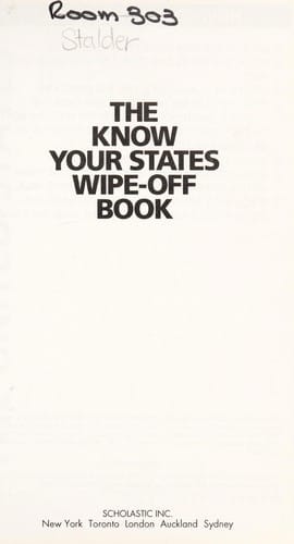 Know your states wipe-off book