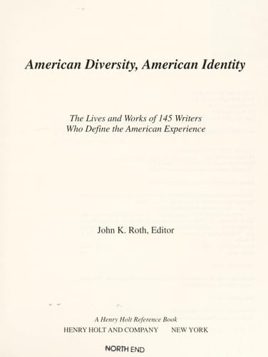 American diversity, American identity