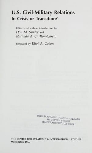 U.S. civil-military relations