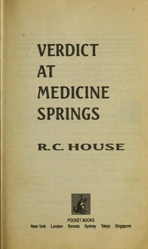Verdict at Medicine Springs