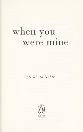 When you were mine