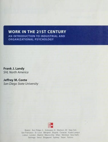 Work in the 21st century