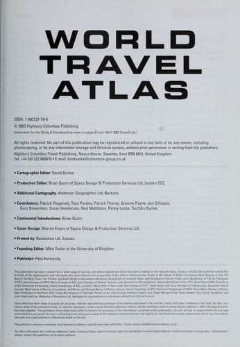 World travel atlas