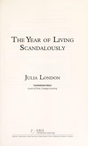 The year of living scandalously