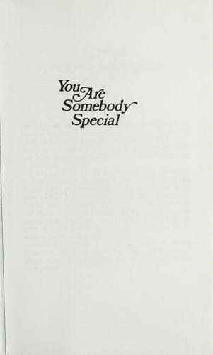 You are somebody special