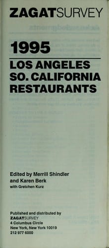 Zagat Sirvey Los Angeles, So. California restaurants