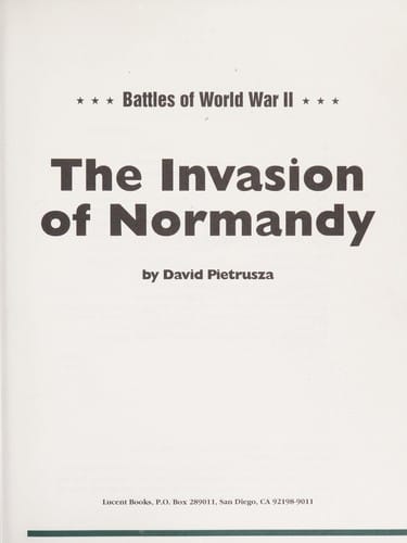 The Invasion of Normandy