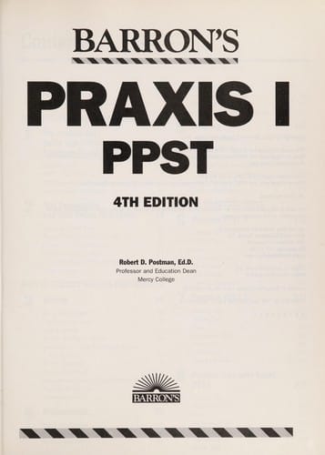 Barron's Praxis I