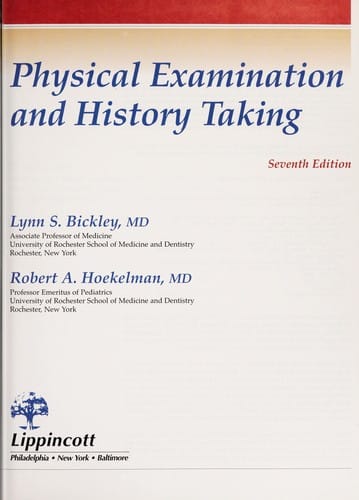 Bates' guide to physical examination and history taking