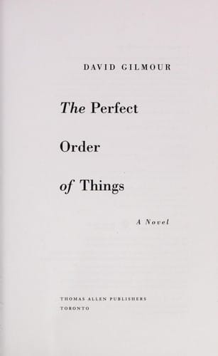 The perfect order of things